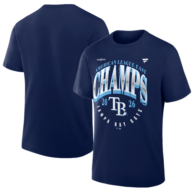 Men's Navy Tampa Bay Rays 2026 AL East Division Champions Locker Room Big & Tall T-Shirt